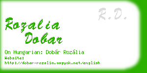 rozalia dobar business card